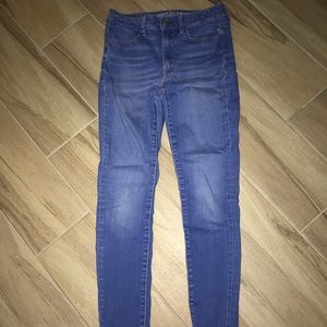 A pretty blue American Eagle jeans! Super soft